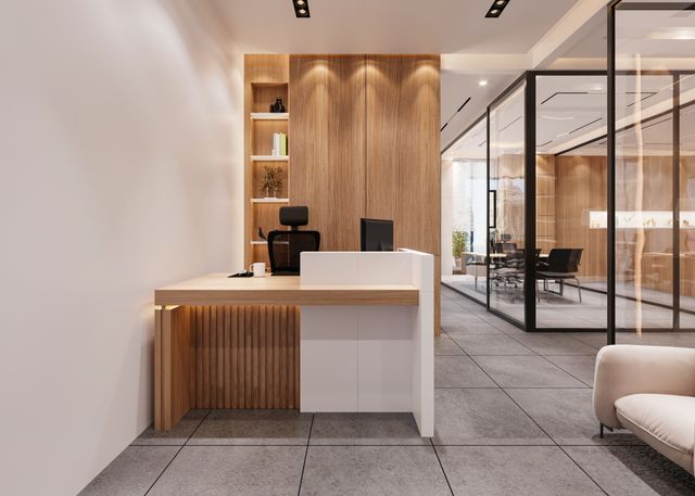 Reception interior design Suimas Interiors