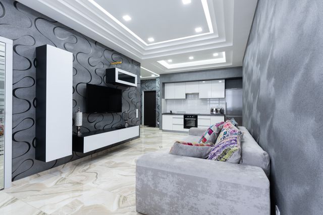 gypsum ceilig installation services by Suimas Interiors