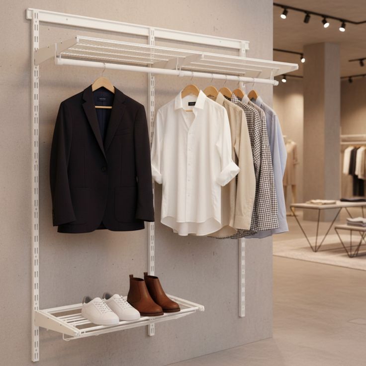 Adjustable Rail retail display systems